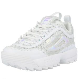 FILA Womens Disruptor II Diamante White/Iridescent